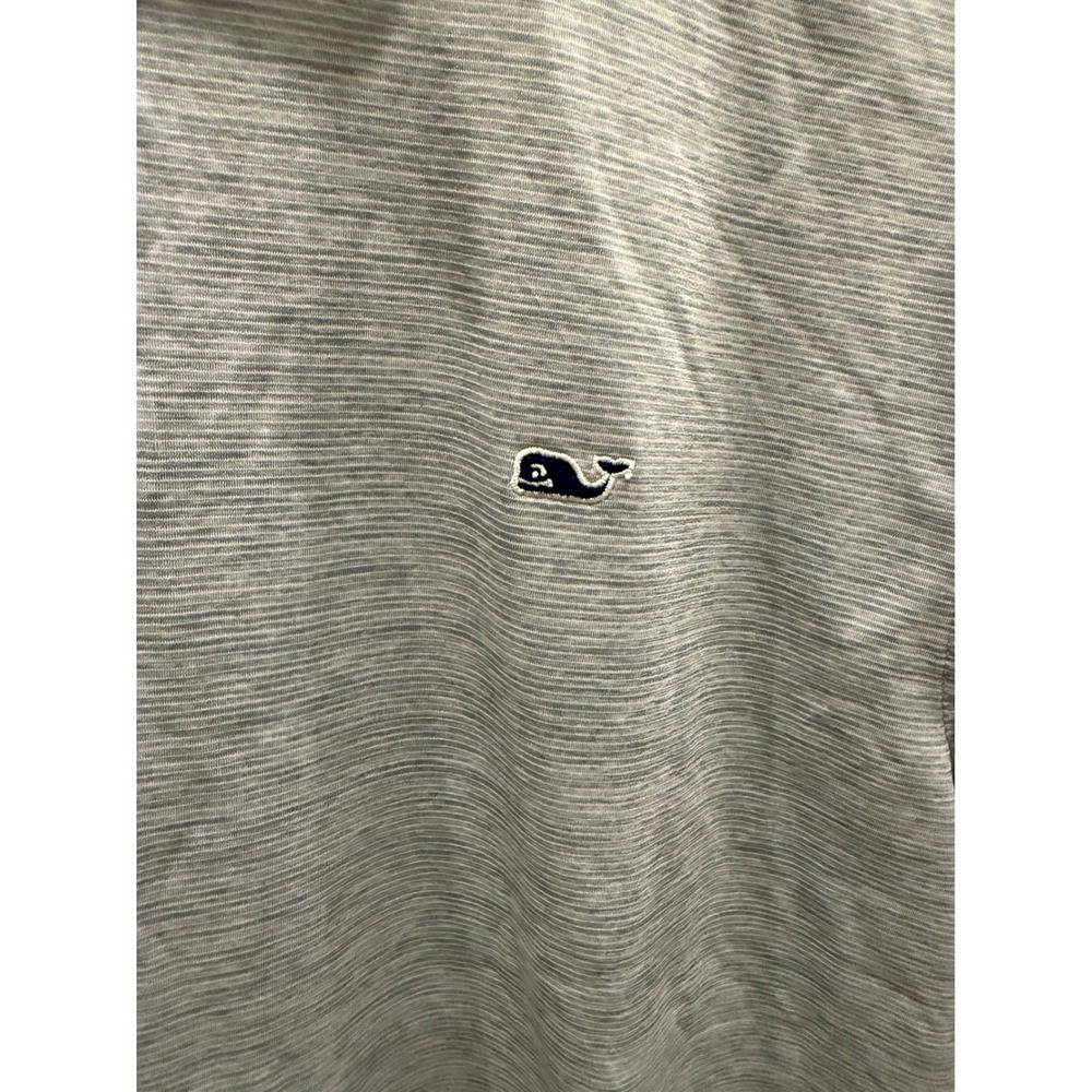 Vineyard Vines Performance Polo Shirt Mens Medium Blue/gray Striped Short Sleeve - Picture 3 of 5